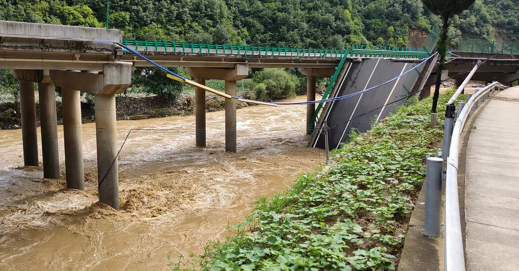 At Least 12 Dead and Dozens Missing After Highway Collapse in China