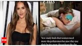 Jessica Alba endorses more sleep for women, cites new research | English Movie News - Times of India