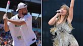 Travis Kelce Agrees with Podcast Hosts Who Say His Softball Win Can't Compare to Taylor Swift's Success