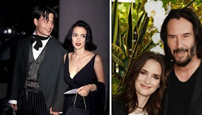 Winona Ryder's love life from Johnny Depp heartache to Keanu Reeves 'marriage'