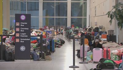 Migrant families will no longer be allowed to sleep overnight at Logan Airport, Gov. Healey says