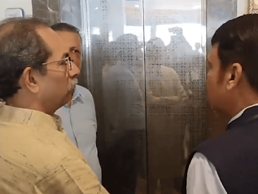 'Secret Meetings In Lift': Uddhav After 'Unexpected' Encounter With Devendra Fadnavis | WATCH