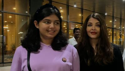 WATCH: Aishwarya Rai Bachchan radiates elegance as she returns in style from New York with daughter Aaradhya