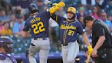 Colin Rea pitches 7 innings, Christian Yelich homers in the Brewers' 3-0 victory over the Rockies