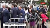 ‘Beetlejuice!’ Lauren Boebert Heckled By Protesters Outside Trump’s NY Trial