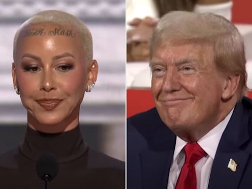 Amber Rose, model and Wiz Khalifa's ex-wife, supports Donald Trump in RNC speech: 'This is where I belong'
