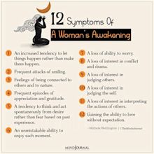 12 Symptoms Of A Woman's Awakening - Michele Wellington Quotes
