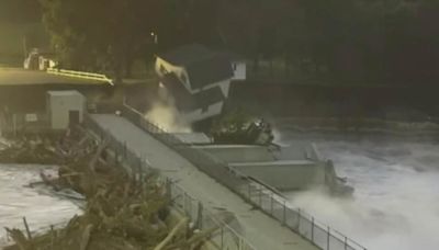 Heartbreaking moment family's Rapidan Dam house is washed away