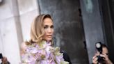 Jennifer Lopez Looks Like a Forest Fairy Queen in a Plunging Gown and Flowery Cape