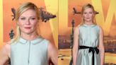 Kirsten Dunst Embraces Coquette Dressing in Pastel Blue Dice Kayek Dress With Peter Pan Collar for ‘Civil War’ Premiere in London