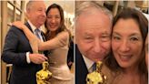 Michelle Yeoh brings Oscar statuette to her own wedding as she marries long-time partner Jean Todt
