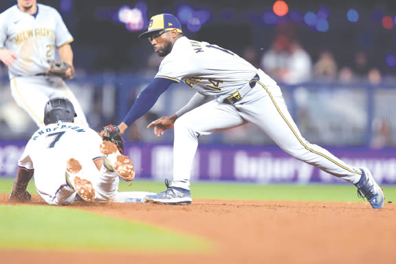 Milwaukee Brewers unable to generate any offense in 1-0 loss at Miami Marlins on Wednesday