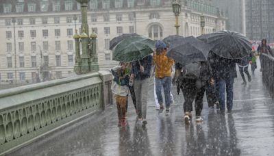 Heavy downpours to batter UK as yellow warnings for rain are issued