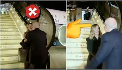 Gaffe del premier libanese Mikati a Beirut: scambia la segretaria di Meloni per la premier e la accoglie con baci e abbracci – Video