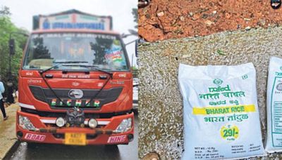 Beltangady: Misuse of Bharath brand rice – Truck confiscated