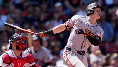 Mike Yastrzemski joked about his grandfather's brief cameo at Fenway Park