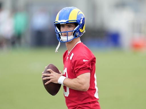 Stetson Bennett returns to practice for the Los Angeles Rams