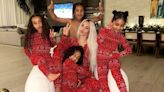 Kim Kardashian Poses with Her Kids and Nieces in Matching Christmas Pajamas: 'Full House'