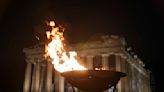 Olympic torch makes Acropolis overnight stop a week before handover to Paris organizers