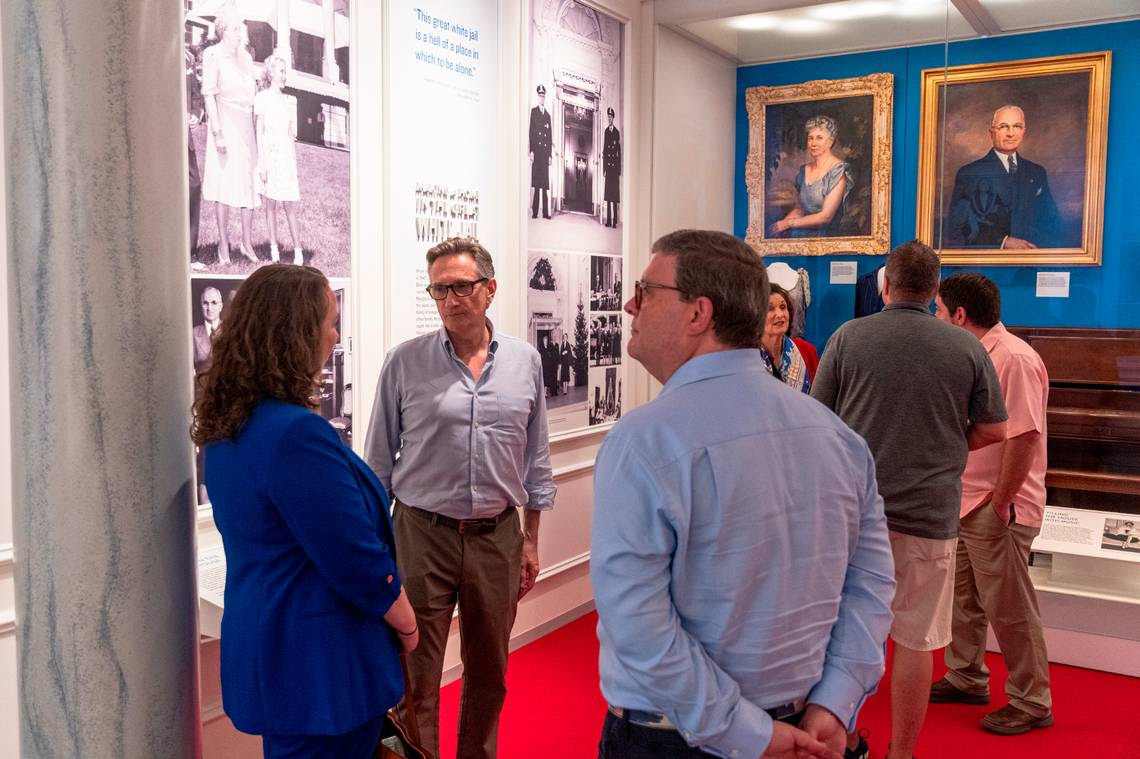 ‘Don’t let it go to your head’: Descendants of US presidents bond at Truman museum