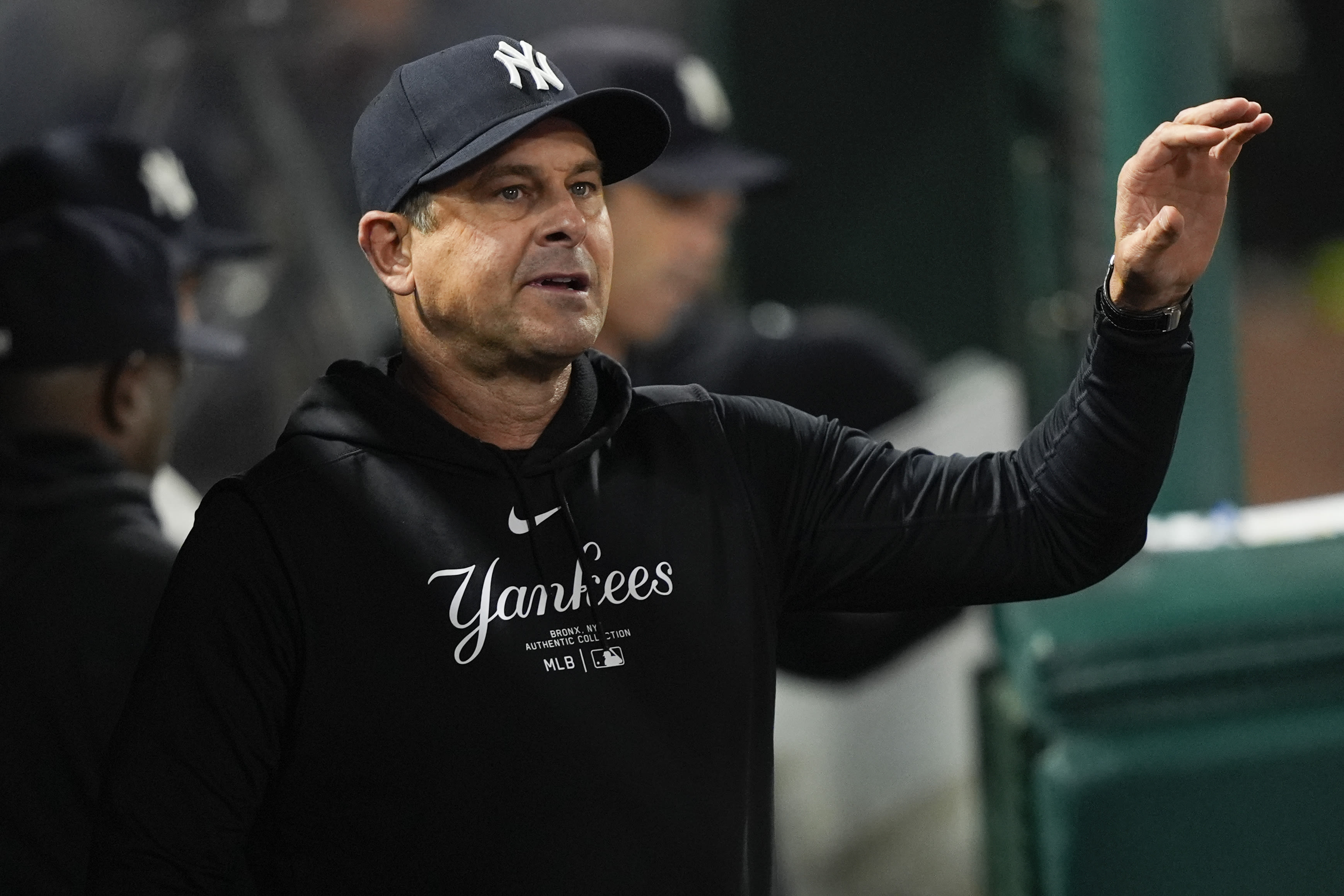 Infield fly and interference call looms large during 1st inning of Yankees-Angels game