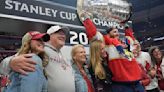 Matthew Tkachuk celebrates Stanley Cup win with dad Keith and brother Brady