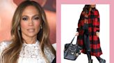 Jennifer Lopez Went Book Shopping in a Festive Coat Featuring the Classic Print Hollywood Returns to Every Year