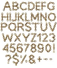 Golden Chain Font - Precious OpenType alphabet | Handmadefont.com