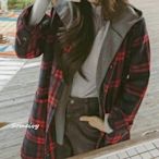 ♥ Someivy ♥ 韓 每年熱賣 2件式 法蘭絨格紋襯衫+連帽刷毛背心  # 27