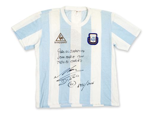 Maradona’s 1986 World Cup Semi-Final Jersey Could Fetch up to $1.2 Million at Auction