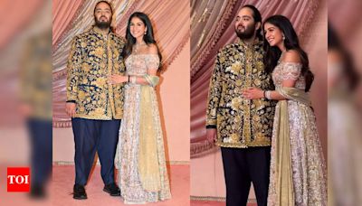 Anant-Radhika wedding: Anant Ambani dons a real gold bandhgala for Sangeet ceremony | - Times of India