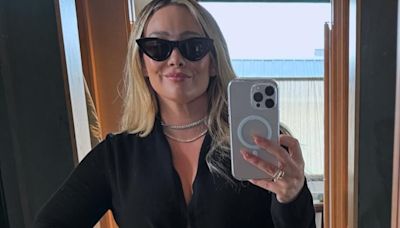 Hilary Duff teases her cleavage in sexy 37th birthday snaps