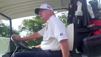 Video reveals Trump saying ‘broken down pile of c***’ Biden is ‘quitting’ White House race