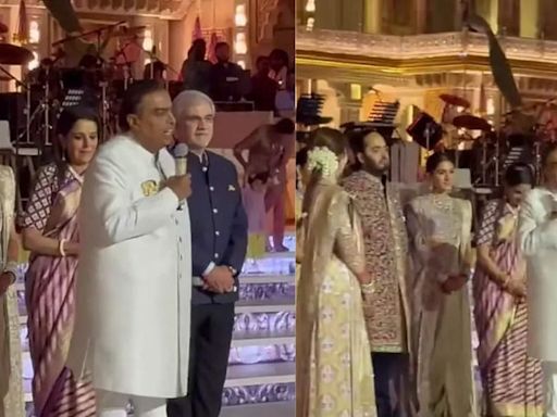 Mukesh Ambani expresses his thoughts in an overwhelming blessings speech for newly wed couple-Radhika Merchant and Anant Ambani | Hindi Movie News - Times of India
