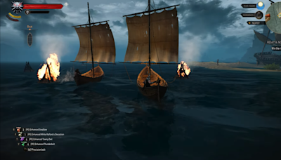 You can now play The Witcher 3's cut boat races thanks to modders