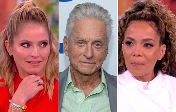 Sara Haines reveals how Sunny Hostin freaked out Michael Douglas during his visit to 'The View'