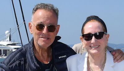 Bruce Springsteen and wife Patti Scialfa arrive in France