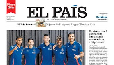 Portada de EL PAÍS del 14-07-2024