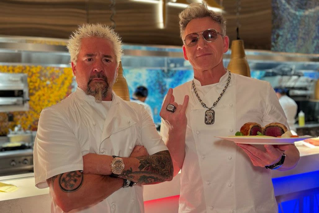 Guy Fieri and Gordon Ramsay Have 'Freaky Friday' Moment and Trade Looks at Hell's Kitchen