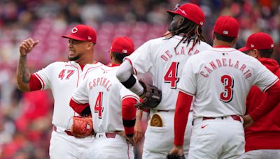 Reds Opening Day starter Frankie Montas exits Sunday's game with an injury