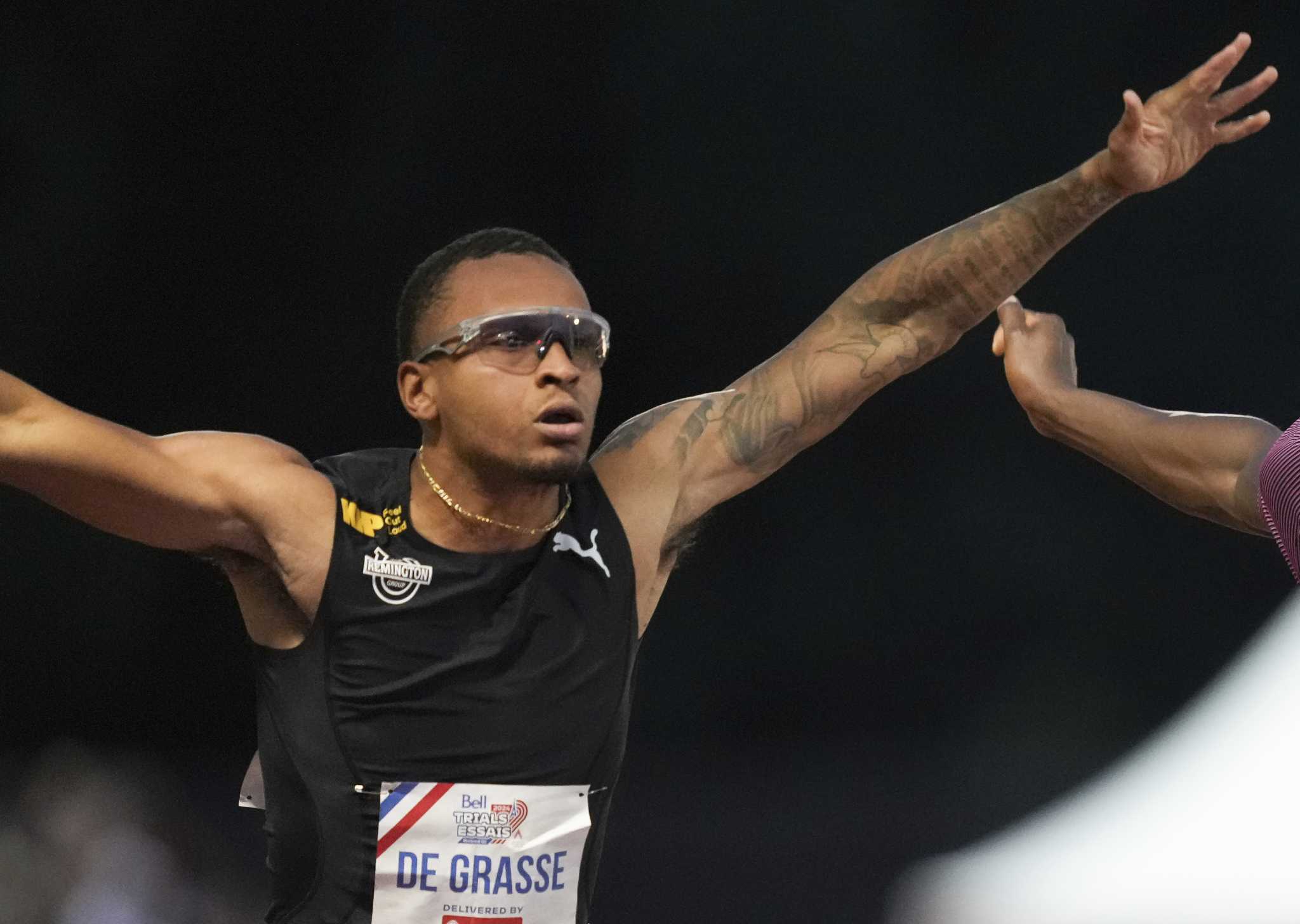 Andre De Grasse wins 100 meters in the Canadian Olympic track and field trials