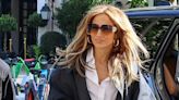 Jennifer Lopez Blends In With Parisians in a Timelessly Chic Fit