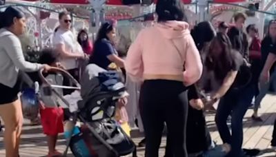 Wild fight breaks out between group of moms with strollers at Disneyland