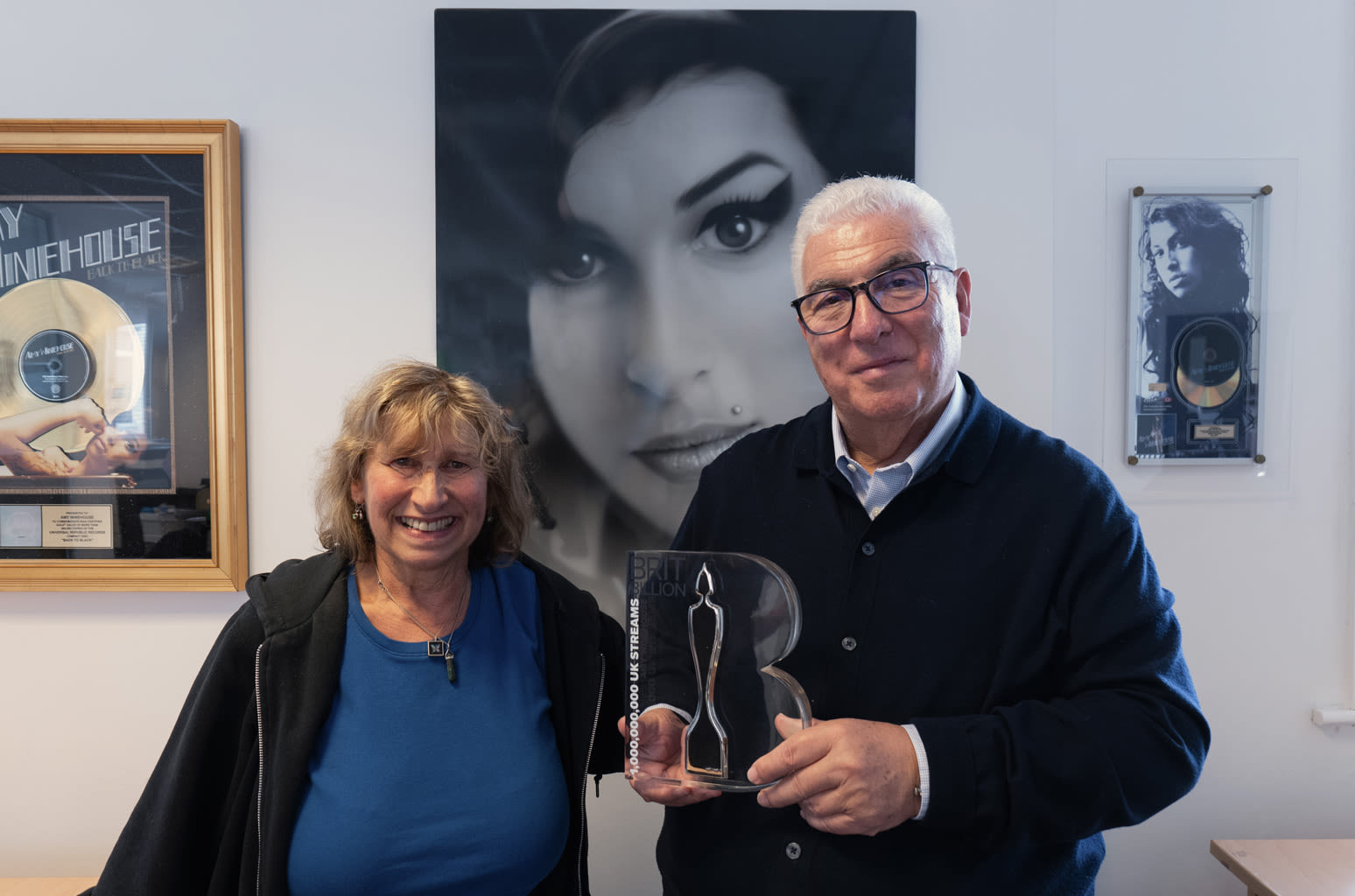 Amy Winehouse’s Parents Accept BRIT Billion Award to Mark Her Music Reaching 1 Billion U.K. Streams