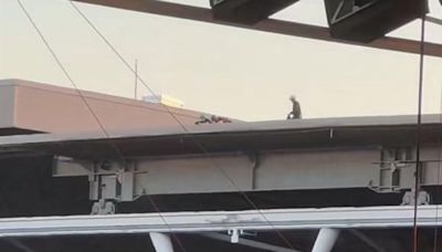 Mystery figures appear on roof of Wembley Stadium during Taylor Swift gig