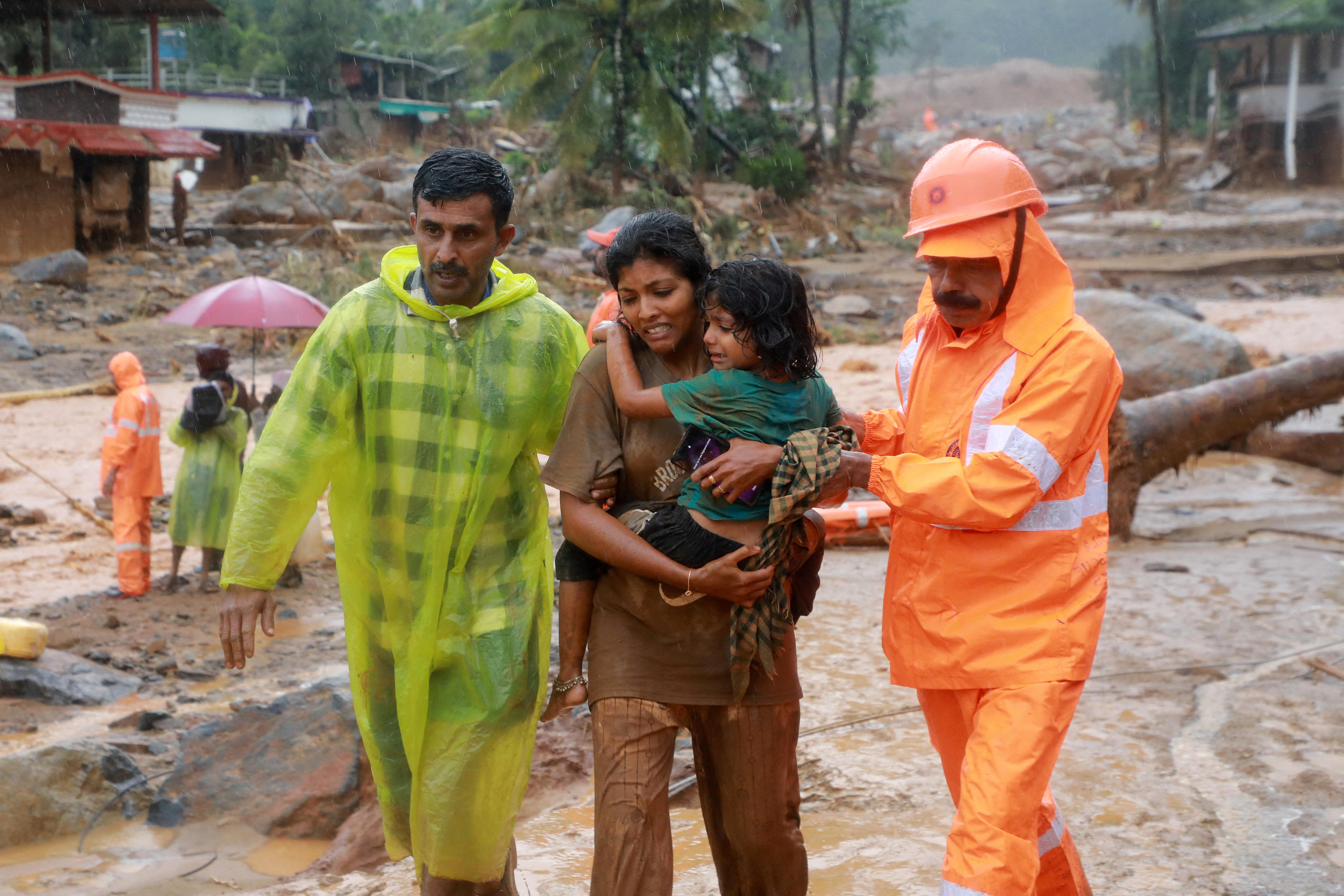 Dozens dead and missing as monsoon rains unleash landslides in India