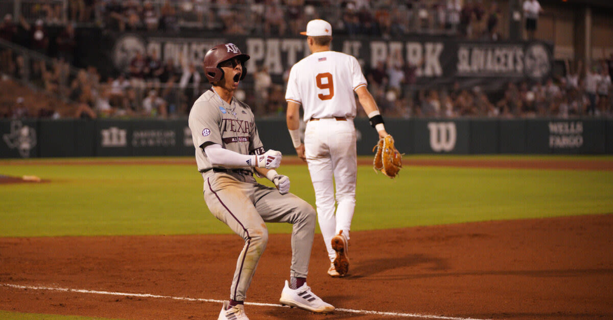 Texas A&M beats Texas in extra innings to go up 2-0 in Bryan-College Station Regional