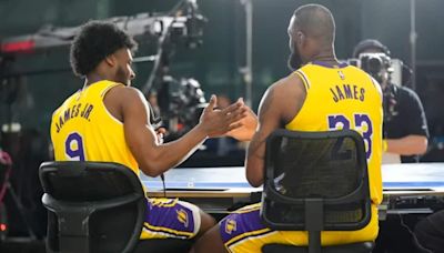 LeBron James is feeling 'pure joy' as he begins Lakers training camp alongside son Bronny James