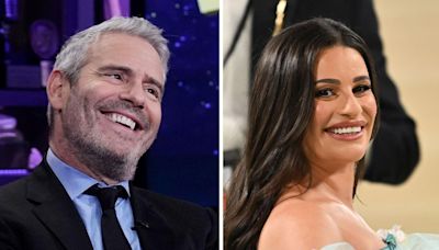 Andy Cohen says he "almost" asked Lea Michele about not being able to read: "Maybe keep your mouth shut"