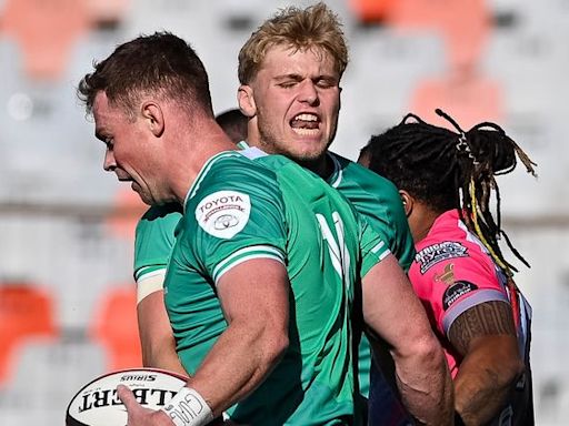 Ulster duo Zac Ward and Cormac Izuchukwu touch down as Emerging Ireland beat Pumas